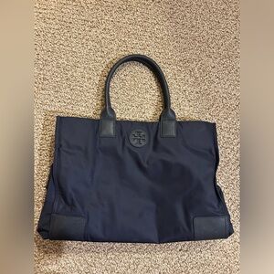 Tory Burch Navy Blue Tote Bag